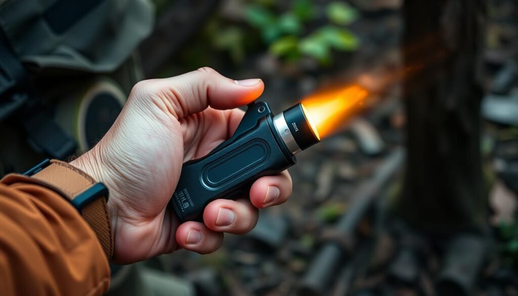 USB survival lighter flashlight hiking USB survival lighter flashlight hiking